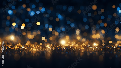 Luxurious golden bokeh background