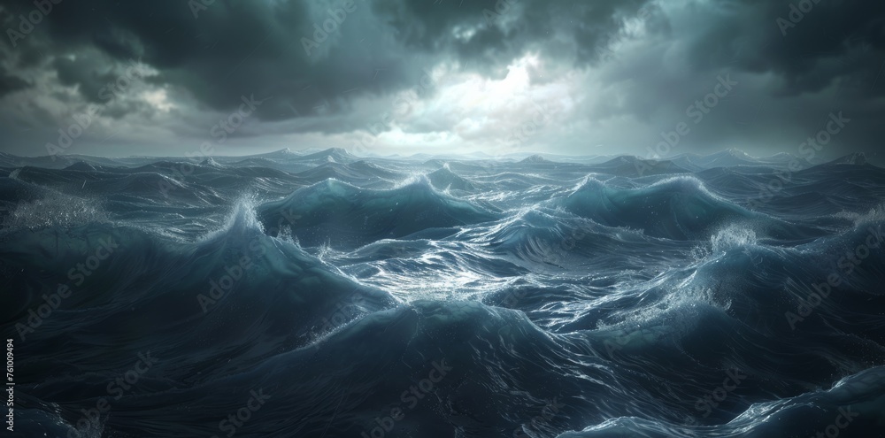 Majestic Stormy Seascape and Dynamic Skies, Dark Clouds, Ominous Portent, Global Weather Disruptions. Generative AI
Majestic Stormy Seascape and Dynamic Skies, Dark Clouds, Ominous Portent, Global Weather Disruptions. Generative AI