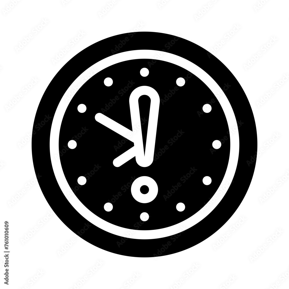 clock glyph icon