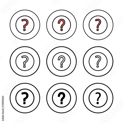 Question icon vector illustration. question mark sign and symbol