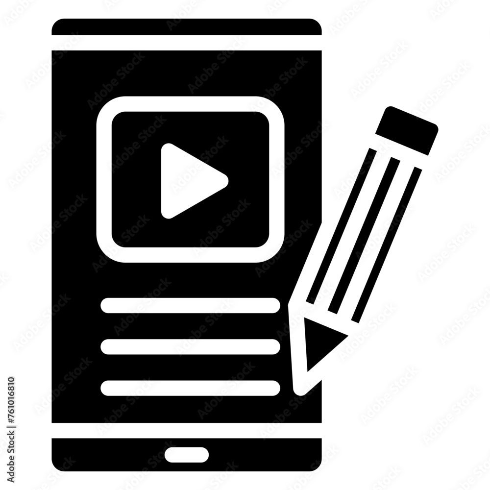 Content Creation glyph icon, related to digital marketing theme. use for modern concept, UI or UX kit, app and web development. Content Creation glyph icon, related to digital marketing theme. use for modern concept, UI or UX kit, app and web development.