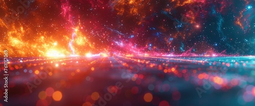 3d rendering abstract cosmic background ultra violet neon rays glowing lines cyber, Desktop Wallpaper Backgrounds, Background HD For Designer