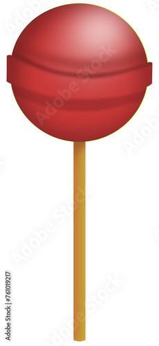 red fruit flavor candy cartoon illustration