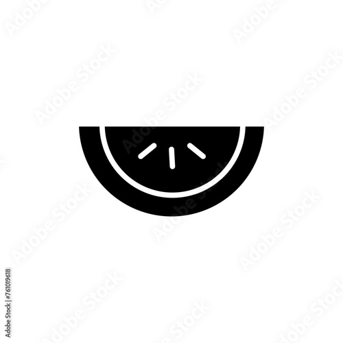 melon glyph icon