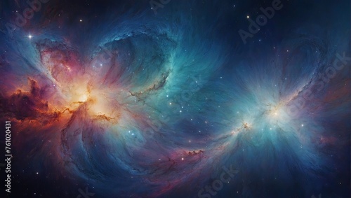 Galaxy cosmos abstract multicolored background
 photo