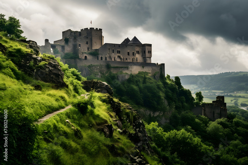 Timeless Beauty and Majestic Charm: The Historical Ehrenberg Castle Amidst Verdant Greenery