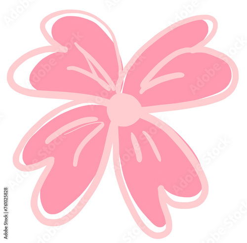 This is a pink flower drawing.