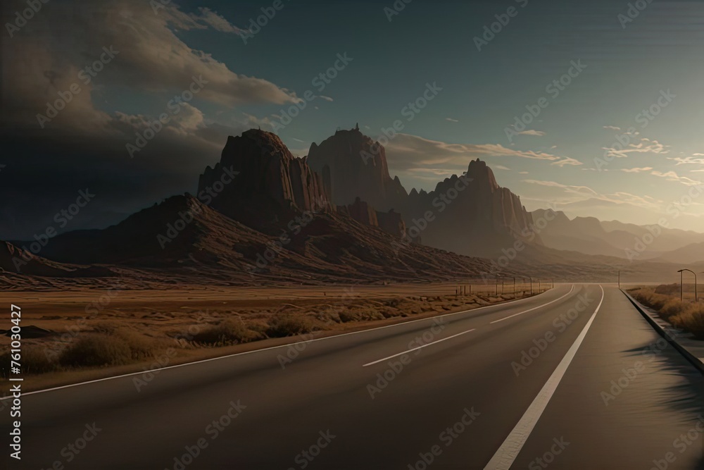 highway in the desert
