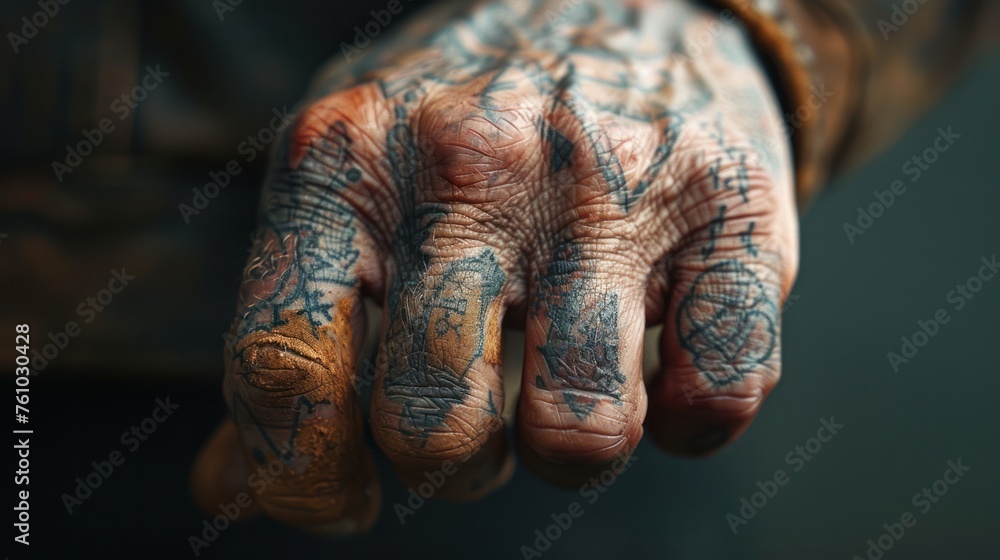 An eczema or psoriasis-friendly hand tattoo with moisture-sensing technology. An eczema or psoriasis-friendly hand tattoo with moisture-sensing technology.