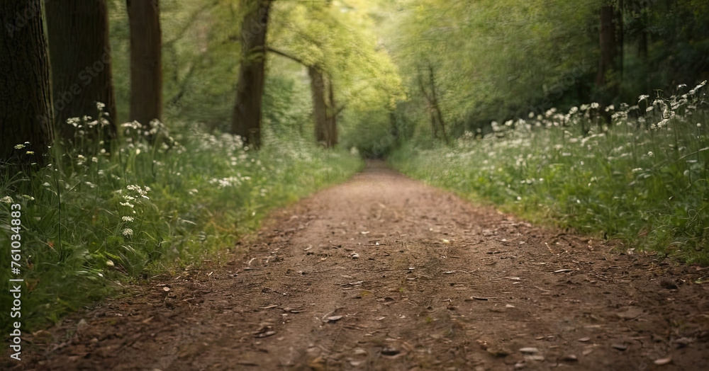 Naklejka premium path in the forest