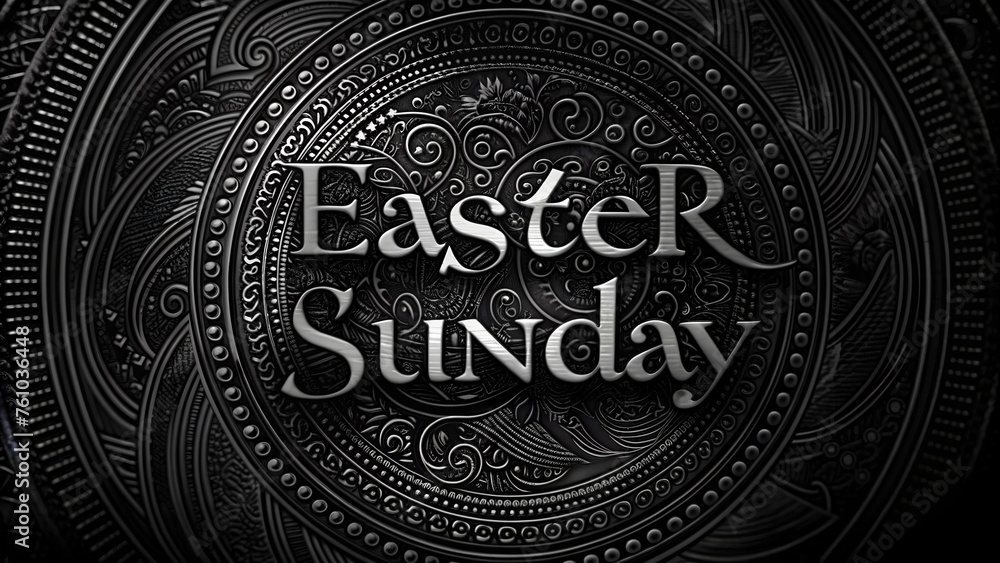 Resplendent Easter Sunday: Vibrant Background with Text Celebration