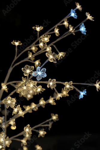 Lights Background with Flowers