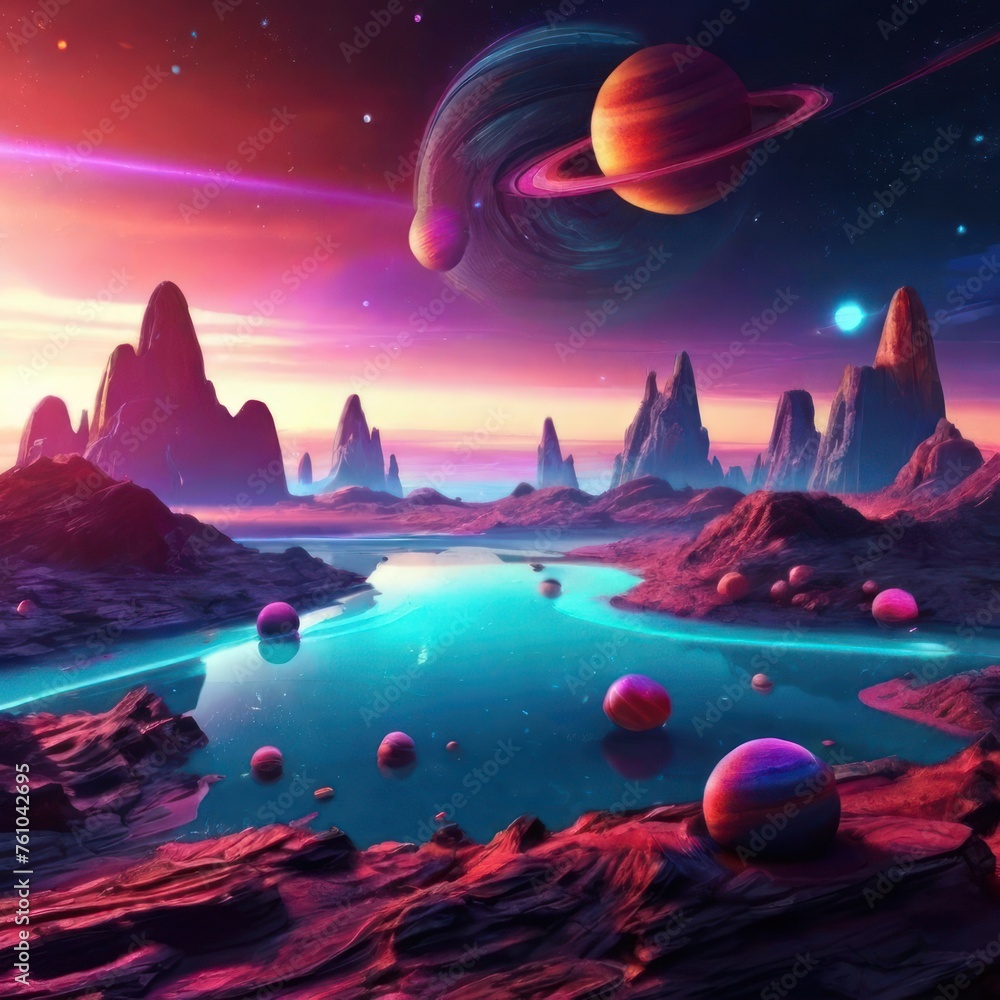 Fototapeta premium planet, imaginary
