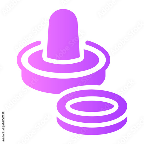 air hockey Gradient icon