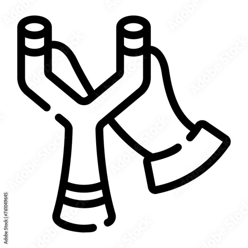 slingshot Line Icon