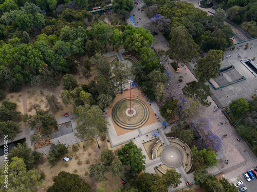 Drone footage of Chapultepec Forest and its surroundings. CDMX