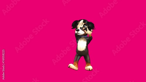 Fun Dog 3D Club Dance series seamless loop