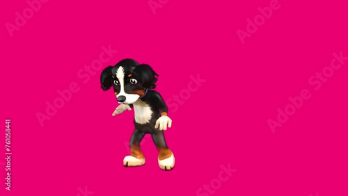 Fun Dog 3D Club Dance series seamless loop