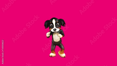 Fun Dog 3D Club Dance series seamless loop