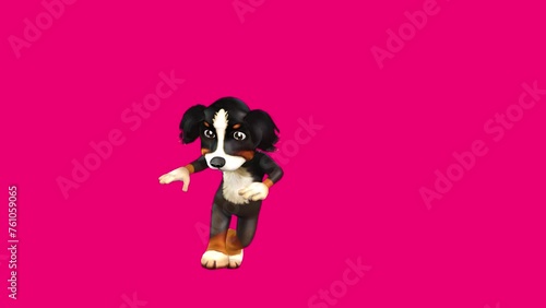 Fun Dog 3D Club Dance series seamless loop