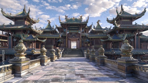 religious buildings, especially Buddhist architecture