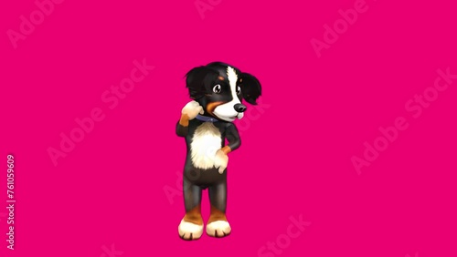 Fun Dog 3D Club Dance series seamless loop