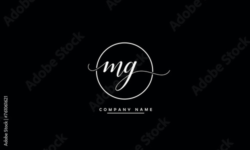 MG, GM, M, G Abstract Letters Logo Monogram