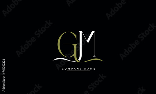 MG, GM, M, G Abstract Letters Logo Monogram
