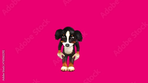 Fun Dog 3D Hiphop Dance series seamless loop