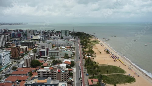 Imagens aéreas das praias de Tambaú e Cabo Branco, em João Pessoa, drone, empreendimentos e orla, largo de tambaú e eu amo jampa photo