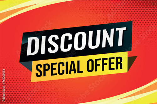 discount special offer poster banner graphic design icon logo sign symbol social media website coupon

