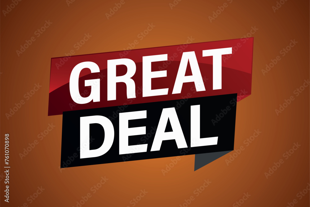 great deal poster banner graphic design icon logo sign symbol social media website coupon
great deal poster banner graphic design icon logo sign symbol social media website coupon
