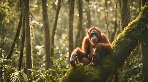 footage of an orangutan photo