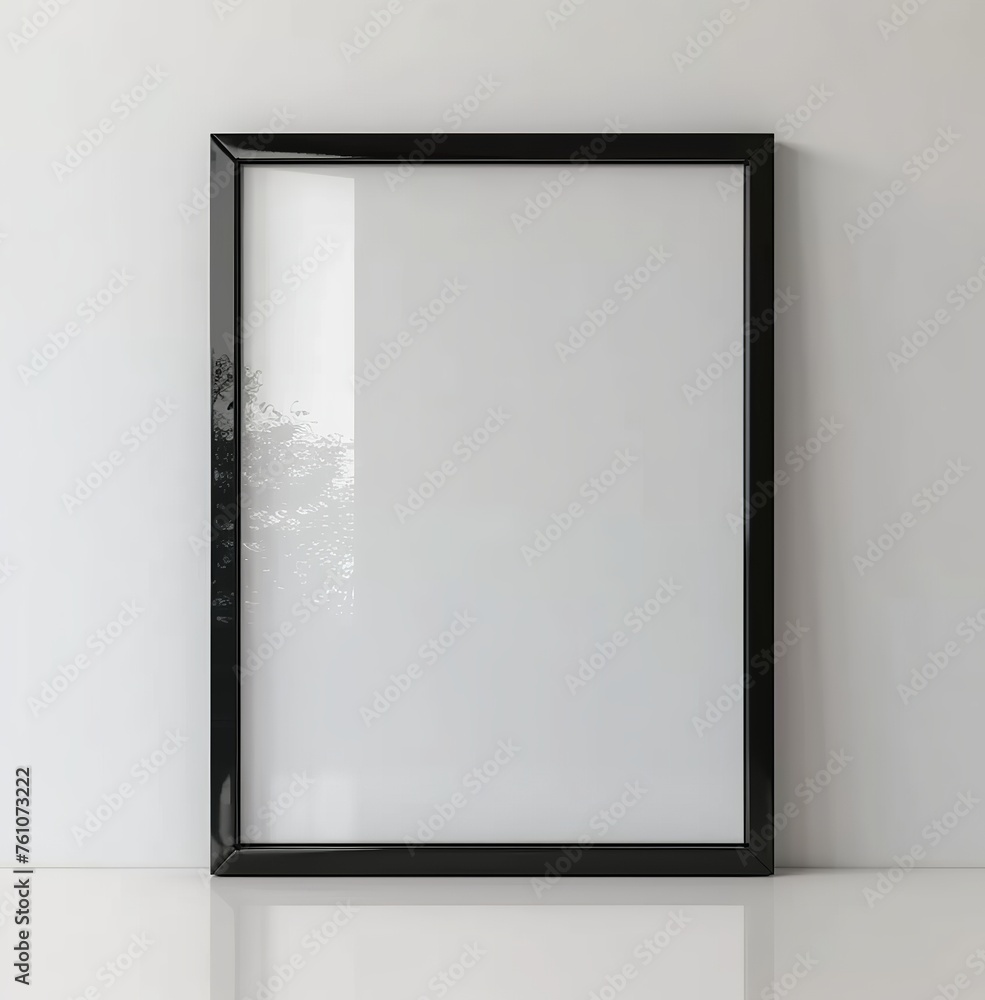 Mockup poster frame close-up. Presented in 3D Render. Made with Generative AI Technology Mockup poster frame close-up. Presented in 3D Render. Made with Generative AI Technology