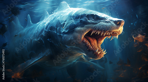 shark in the water © qaiser