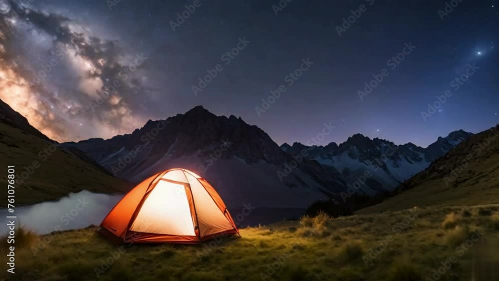 tent in the mountains tent in the mountains
