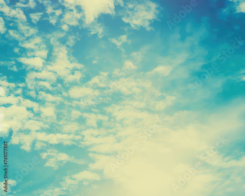 Blue sky with cloud pattern for background