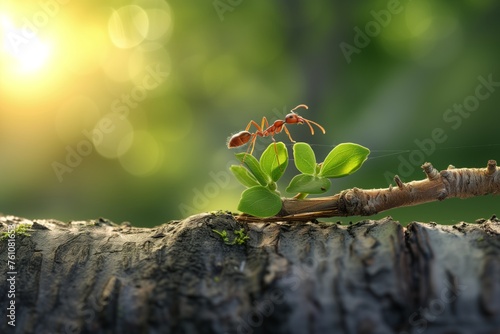 The ant and the twig