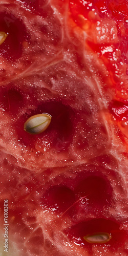 Título Fatia suculenta de melancia com sementes