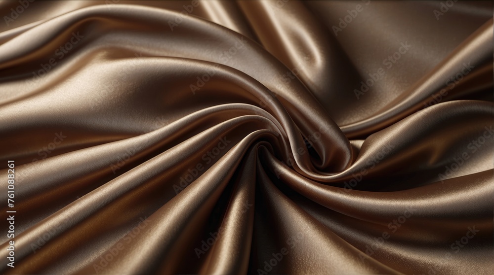 Close up detailed photo of fabric, showcasing the texture and pattern of a brown fabric. ideal for background or fashion design graphic resource. Generative AI