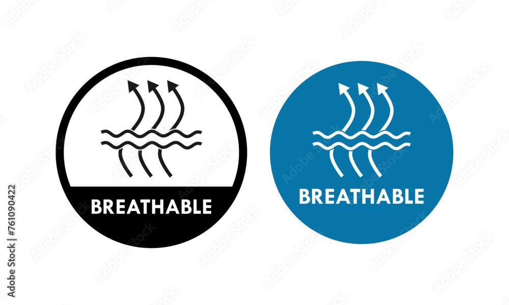 Breathable design logo template illustration Breathable design logo template illustration