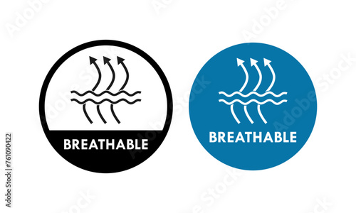 Breathable design logo template illustration