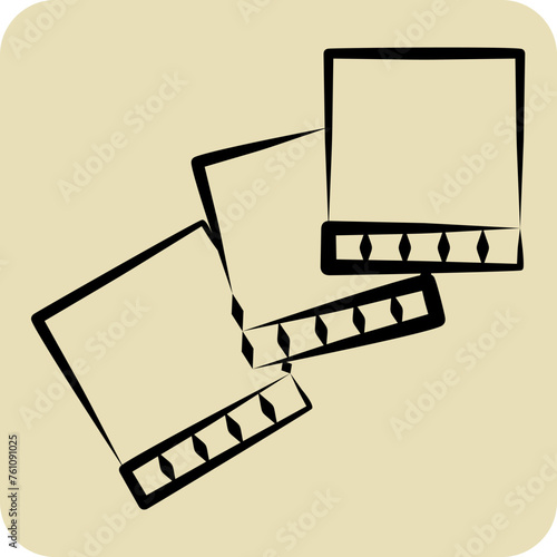 Icon Cardboard. related to Shoemaker symbol. hand drawn style. simple design editable. simple illustration