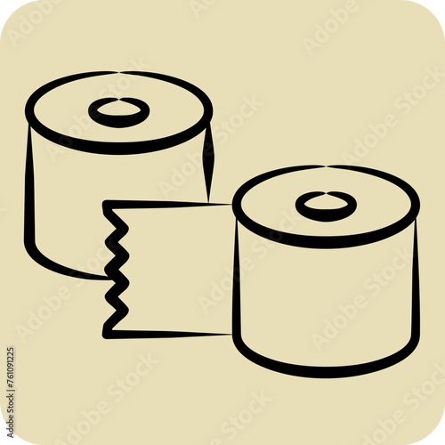 Icon Reinforcement Tapes. related to Shoemaker symbol. hand drawn style. simple design editable. simple illustration