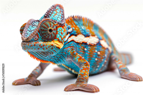 chamelechameleon  isolated  skin  colourful  lizard  reptile  cute  camouflage  exotic  colorful  details  cutout  looking  wild  fauna  close-up  tropical  colouon lizard isolated on white background