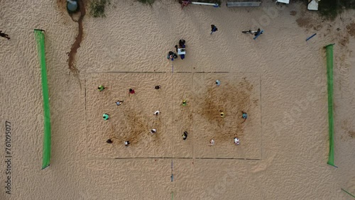 Imagens aéreas das praias de Tambaú e Cabo Branco, em João Pessoa, drone, empreendimentos e orla, feirinha de tambaú, pessoas jogando volei na praia, largo das gameleiras e hotel tambaú photo