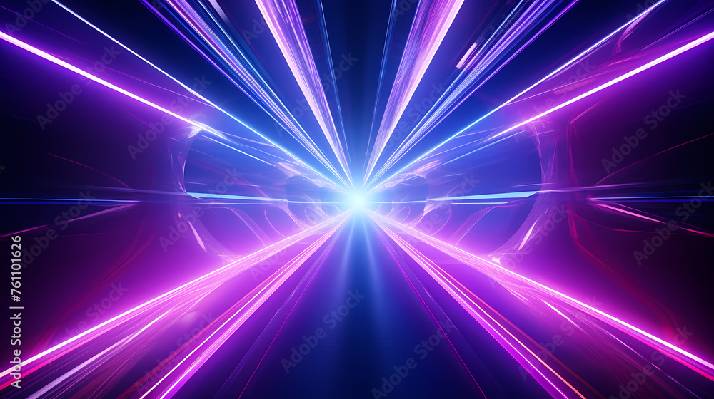 Abstract neon corridor background Abstract neon corridor background