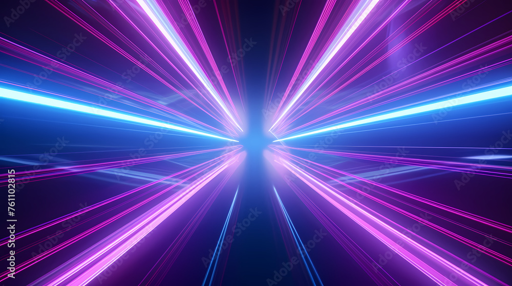 Abstract neon corridor background Abstract neon corridor background