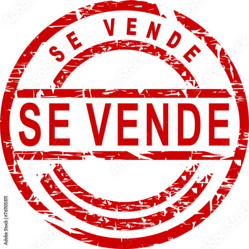se vende stamp sticker in vector format 