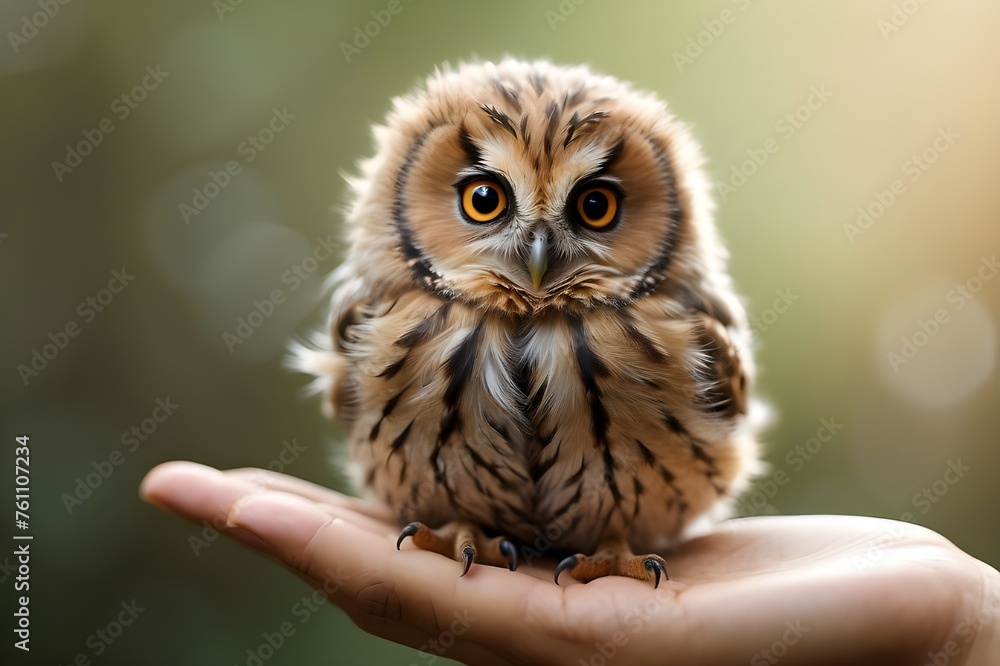 Naklejka premium horned owl